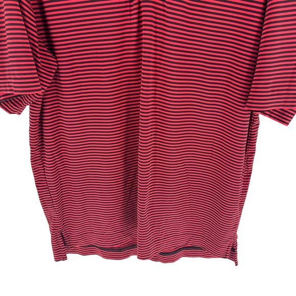Footjoy Shirt Mens Medium Red Black Polo Golf Short Sleeve Performance Golfer - Picture 7 of 13